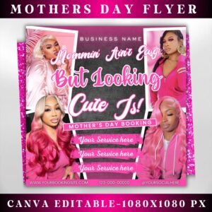 Mother's Day Flyer template Book Now Flyer Mother's