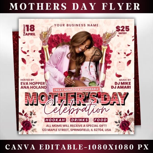 Mother's Day Party Flyer Mother's Day Special Flyer