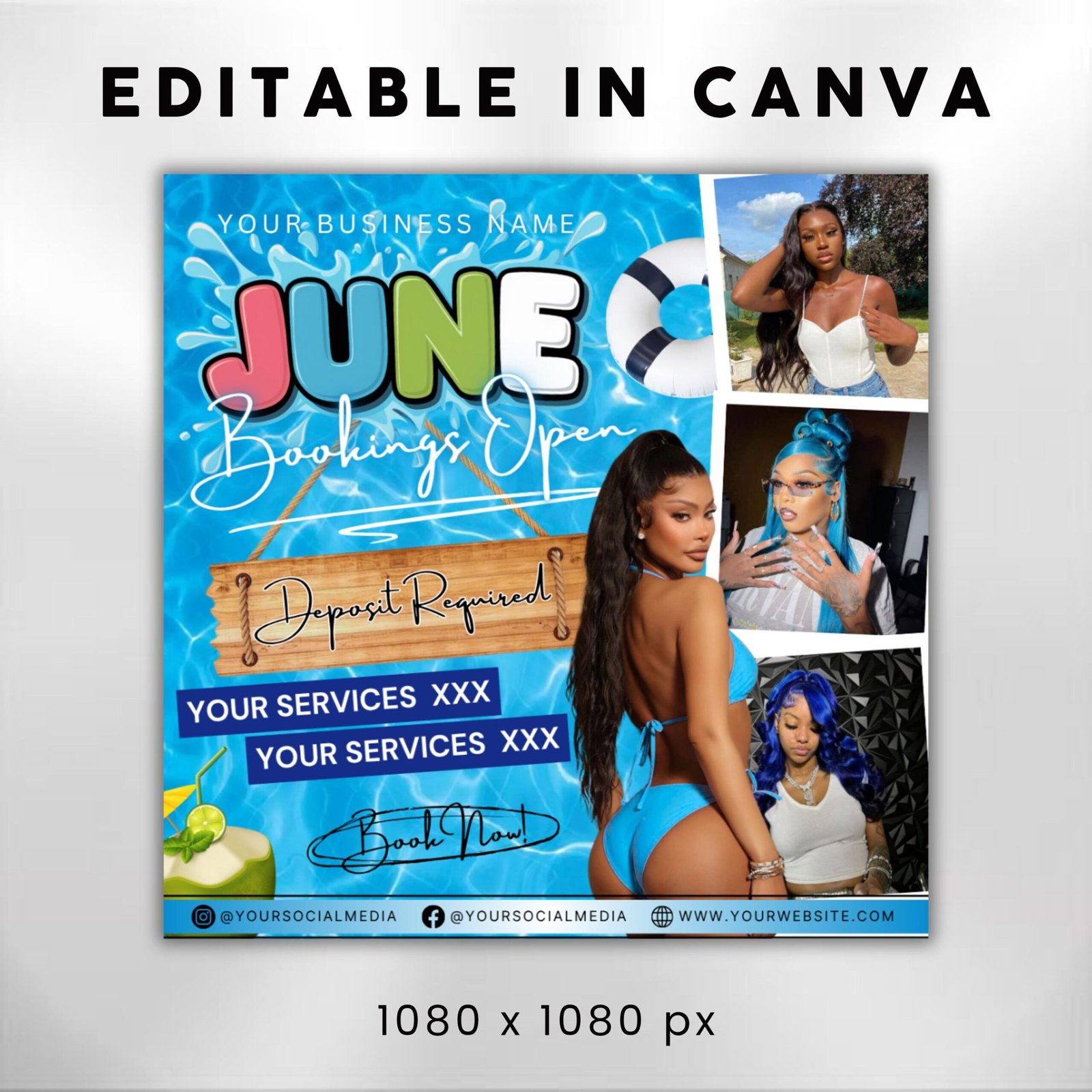 June Booking Flyer June Appointments Available DIY Summer - Image 3