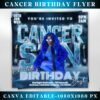 Cancer Season Party Flyer Birthday Szn Flyer Cancer