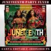 Juneteenth Flyer Juneteenth Party Flyer Juneteenth Celebration Flyer