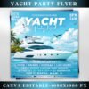 Yacht Party Flyer Summer Party Flyer Summer Beach