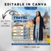 Travel Agent Flyer DIY E-Flyer Template Travel Flyer - Image 3