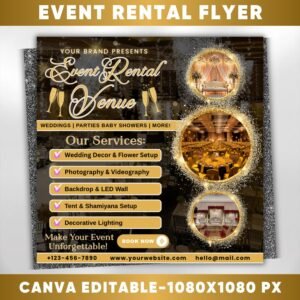 Event Space Rentals Flyer Venue Deals Flyer Event
