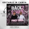 Back to School Party flyer Back 2 School - Image 3