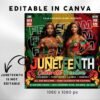 Juneteenth Flyer Juneteenth Party Flyer Juneteenth Celebration Flyer - Image 3