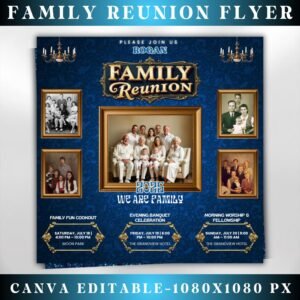 Family Reunion Flyer Family Reunion Announcement Flyer Editable