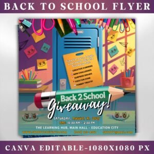Back To School Flyer Giveaway Flyer Back to