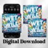 Wet And Wild Pool Party Flyer Summer Beach - Image 2