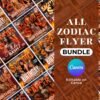 All Zodiac flyer bundle Leo Birthday Flyer All - Image 3