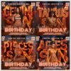 All Zodiac flyer bundle Leo Birthday Flyer All - Image 2