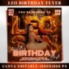Leo Birthday Flyer Birthday Template Birthday Girl Party