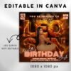 Leo Birthday Flyer Birthday Template Birthday Girl Party - Image 3